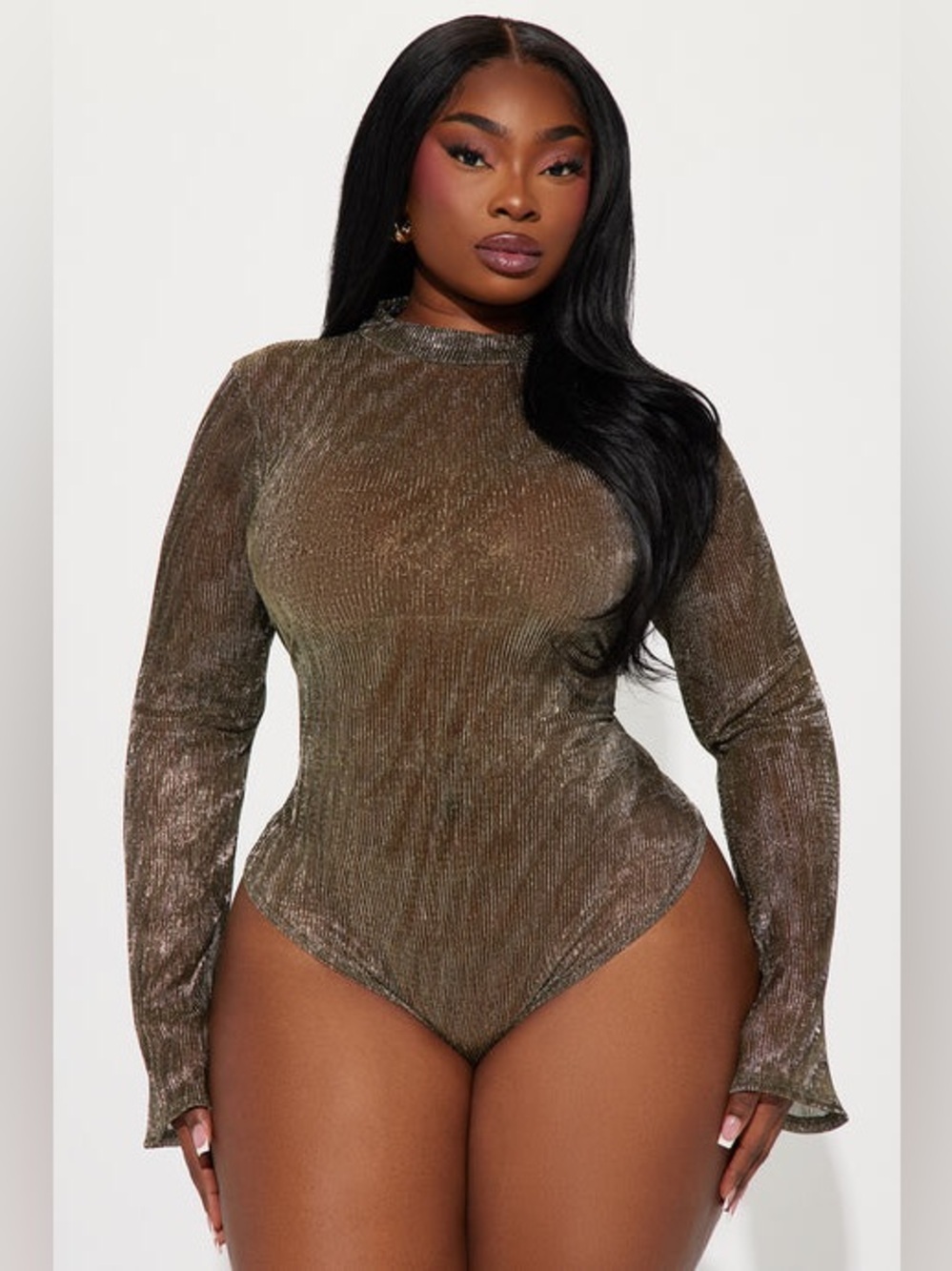 FASHION NOVA | Night Out With You Bodysuit - Gold